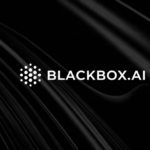 The official white logo for black box ai set against a dark, elegant textured background, representing the world's most advanced blackbox ai coding ecosystem