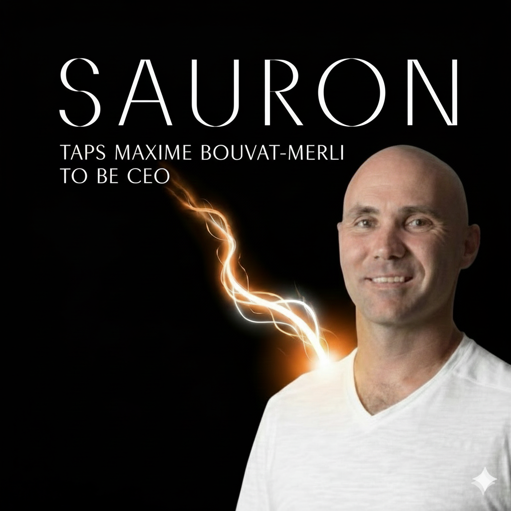 A professional portrait of Maxime Bouvat-Merlin, a former sonos executive and new CEO of the super premium home security startup Sauron